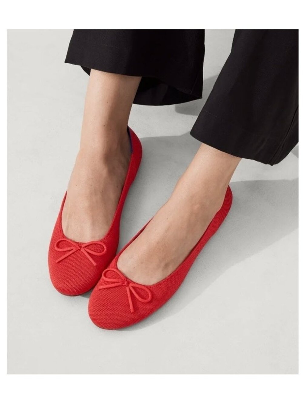 Rothy's The Ballet Flat in Glamour Red Sz 7.5